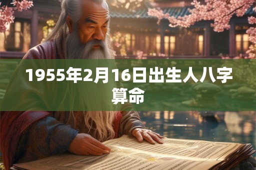 1955年2月16日出生人八字算命