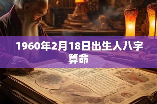 1960年2月18日出生人八字算命