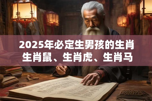 2025年必定生男孩的生肖 生肖鼠、生肖虎、生肖马