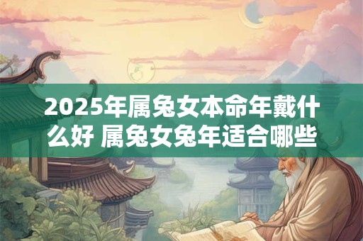 2025年属兔女本命年戴什么好 属兔女兔年适合哪些饰品