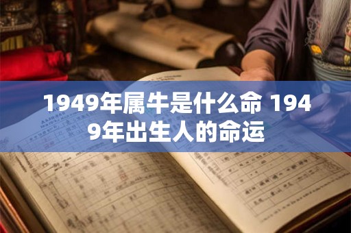 1949年属牛是什么命 1949年出生人的命运