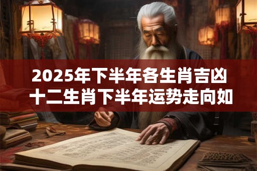 2025年下半年各生肖吉凶 十二生肖下半年运势走向如何