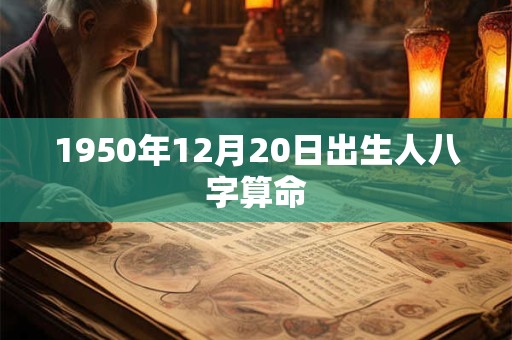 1950年12月20日出生人八字算命