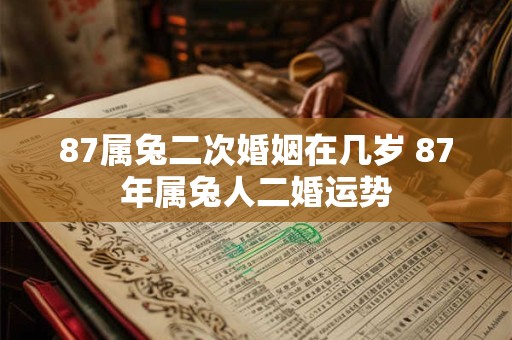 87属兔二次婚姻在几岁 87年属兔人二婚运势