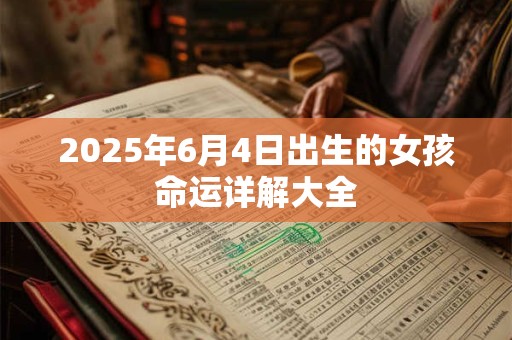 2025年6月4日出生的女孩命运详解大全