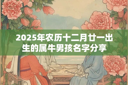 2025年农历十二月廿一出生的属牛男孩名字分享