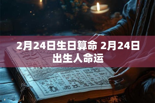 2月24日生日算命 2月24日出生人命运