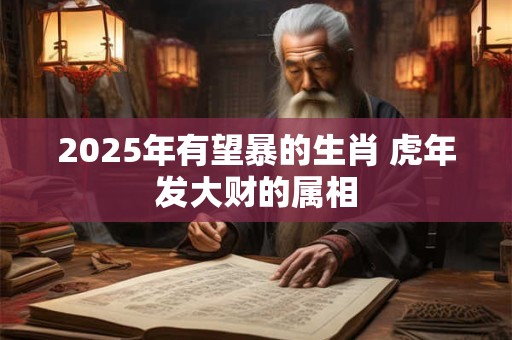 2025年有望暴的生肖 虎年发大财的属相