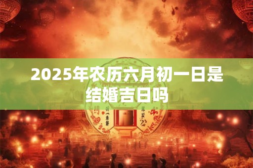 2025年农历六月初一日是结婚吉日吗