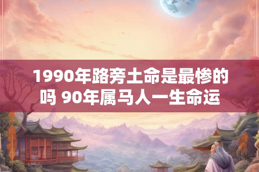 1990年路旁土命是最惨的吗 90年属马人一生命运