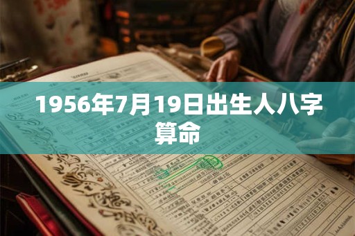 1956年7月19日出生人八字算命
