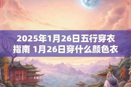 2025年1月26日五行穿衣指南 1月26日穿什么颜色衣服