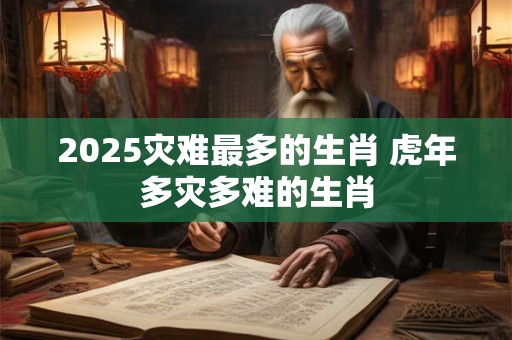2025灾难最多的生肖 虎年多灾多难的生肖