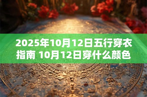 2025年10月12日五行穿衣指南 10月12日穿什么颜色衣服 2025年10月12日五行穿衣指南 10月12日穿什么颜色衣服