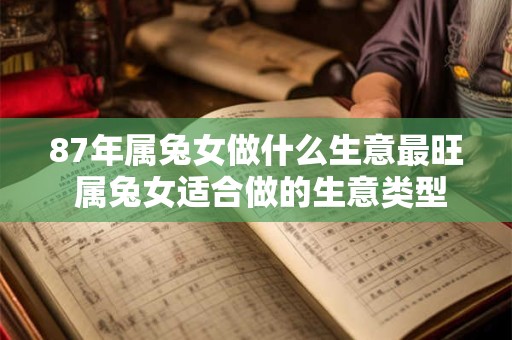 87年属兔女做什么生意最旺 属兔女适合做的生意类型