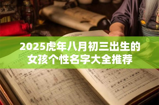 2025虎年八月初三出生的女孩个性名字大全推荐