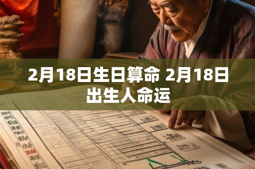 2月18日生日算命 2月18日出生人命运