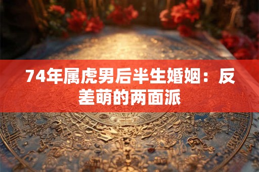 74年属虎男后半生婚姻：反差萌的两面派
