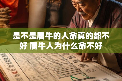 是不是属牛的人命真的都不好 属牛人为什么命不好