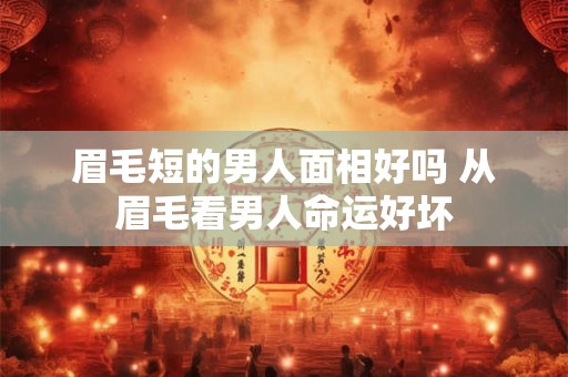 眉毛短的男人面相好吗 从眉毛看男人命运好坏