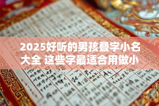 2025好听的男孩叠字小名大全 这些字最适合用做小名