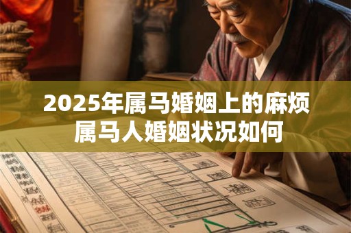 2025年属马婚姻上的麻烦 属马人婚姻状况如何