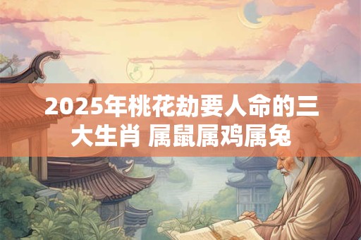 2025年桃花劫要人命的三大生肖 属鼠属鸡属兔