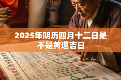 2025年阴历四月十二日是不是黄道吉日