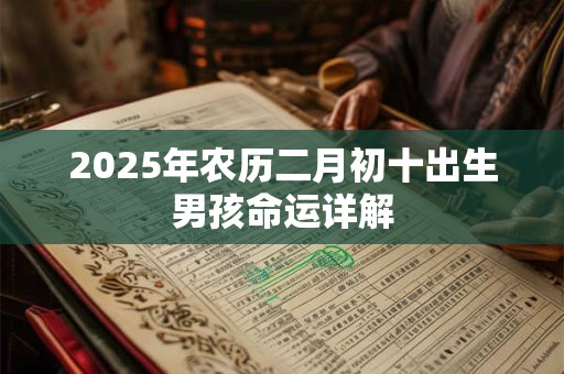 2025年农历二月初十出生男孩命运详解 2025年农历二月初十出生男孩命运详解