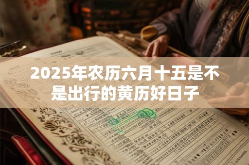 2025年农历六月十五是不是出行的黄历好日子
