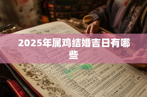2025年属鸡结婚吉日有哪些