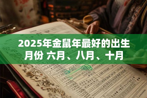 2025年金鼠年最好的出生月份 六月、八月、十月