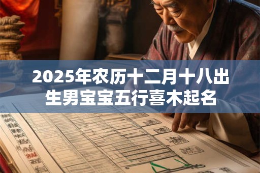 2025年农历十二月十八出生男宝宝五行喜木起名