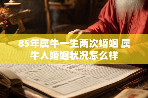 85年属牛一生两次婚姻 属牛人婚姻状况怎么样