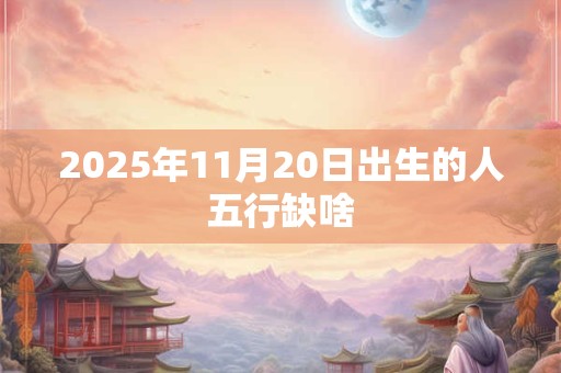 2025年11月20日出生的人五行缺啥