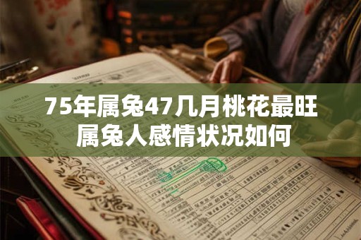 75年属兔47几月桃花最旺 属兔人感情状况如何