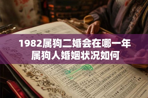 1982属狗二婚会在哪一年 属狗人婚姻状况如何