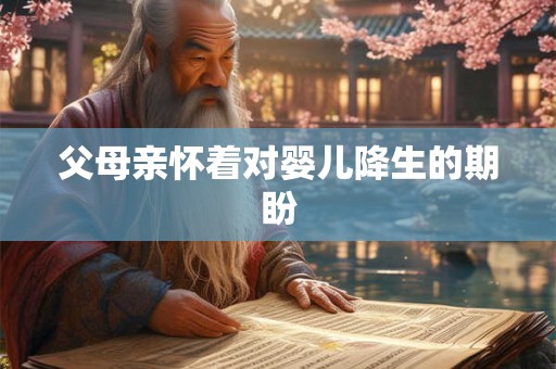 父母亲怀着对婴儿降生的期盼