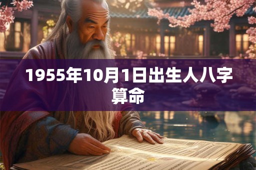 1955年10月1日出生人八字算命