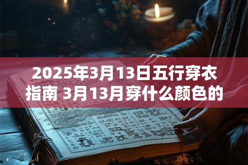 2025年3月13日五行穿衣指南 3月13月穿什么颜色的衣服