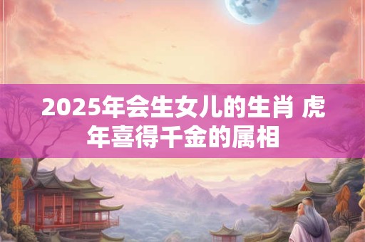 2025年会生女儿的生肖 虎年喜得千金的属相
