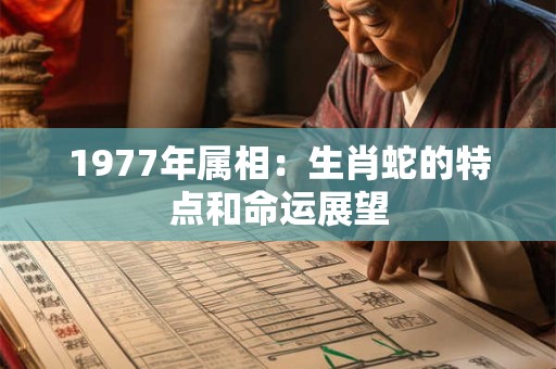 1977年属相：生肖蛇的特点和命运展望