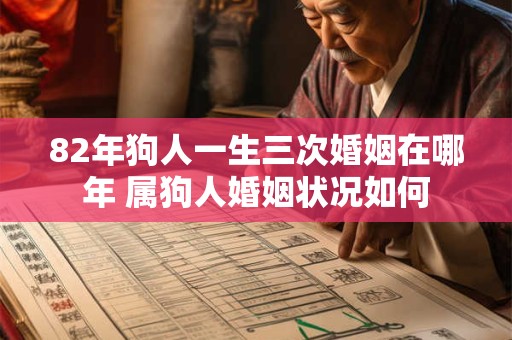 82年狗人一生三次婚姻在哪年 属狗人婚姻状况如何