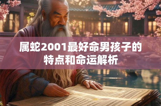 属蛇2001最好命男孩子的特点和命运解析