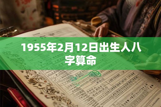 1955年2月12日出生人八字算命