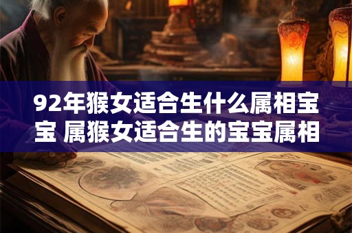 92年猴女适合生什么属相宝宝 属猴女适合生的宝宝属相