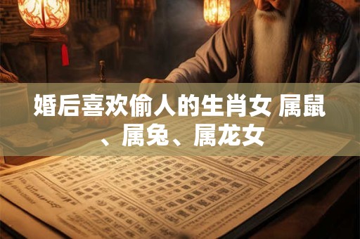 婚后喜欢偷人的生肖女 属鼠、属兔、属龙女