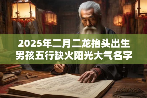 2025年二月二龙抬头出生男孩五行缺火阳光大气名字