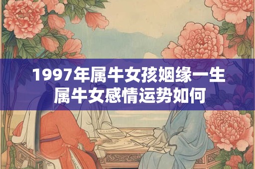 1997年属牛女孩姻缘一生 属牛女感情运势如何