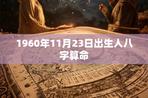 1960年11月23日出生人八字算命